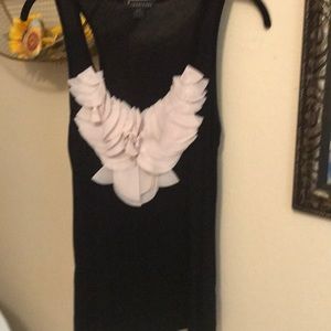 Black & Cream tank top